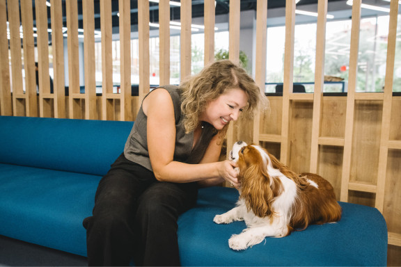 Over 1/3 believe employees are happier and healthier with pets at work