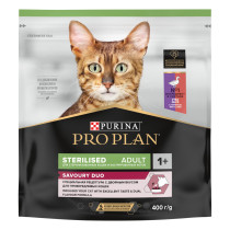 Сухой корм PRO PLAN® для взрослых стерилизованных кошек и кастрированных котов, с высоким содержанием утки и c печенью