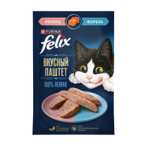 Влажный корм FELIX® Вкусный паштет для взрослых кошек, со вкусом курицы и кролика