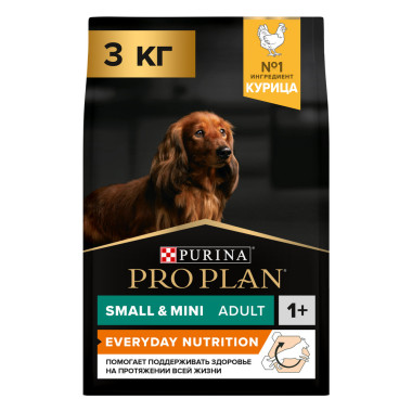 Сухой корм PRO PLAN® для взрослых собак мелких и карликовых пород, с высоким содержанием курицы