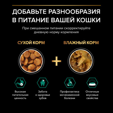 Сухой корм PRO PLAN® Adult RENAL PLUS для взрослых кошек для поддержания здоровья почек с высоким содержанием курицы