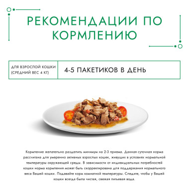 Влажный корм Гурмэ Натуральные рецепты для кошек, тушеная говядина с томатами 75 г
