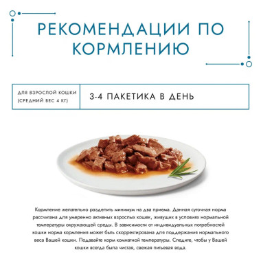 Влажный корм Гурмэ Перл Нежное филе для кошек, с говядиной в соусе, Пауч, 75 г
