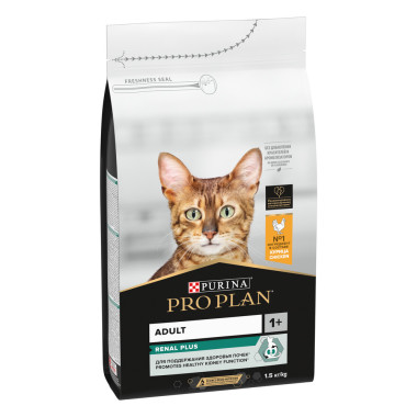 Сухой корм PRO PLAN® для взрослых кошек, с высоким содержанием курицы