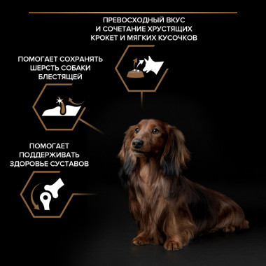 Сухой корм PRO PLAN® DUO DELICE для взрослых собак мелких и карликовых пород, с высоким содержанием говядины