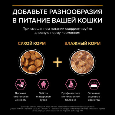 Влажный корм PRO PLAN® для взрослых кошек с чувствительным пищеварением или с особыми предпочтениями в еде, микс с индейкой, 