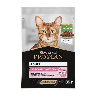 Влажный корм PRO PLAN® Nutri Savour для взрослых кошек с чувствительным пищеварением или с особыми предпочтениями в еде, с яг