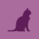 Purple cat icon