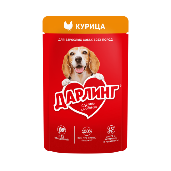 ДАРЛИНГ влажный корм курица для собак