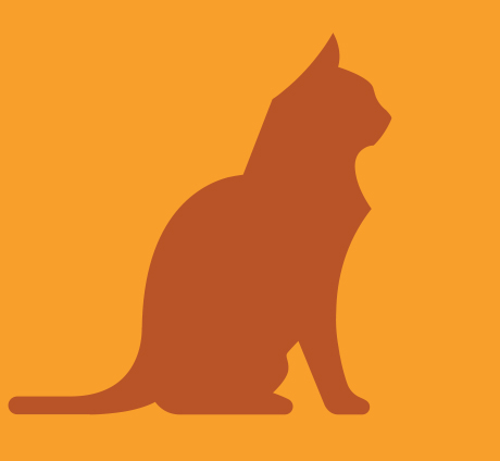 Ikon kucing oranye